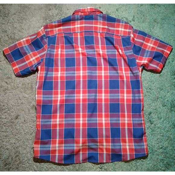 Pendleton Fremont Plaid Multicolor Short Sleeve Button Down Shirt Sz L - Picture 4 of 4